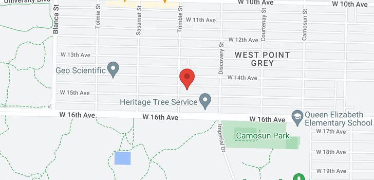 map of 4383 W 15TH AVENUE